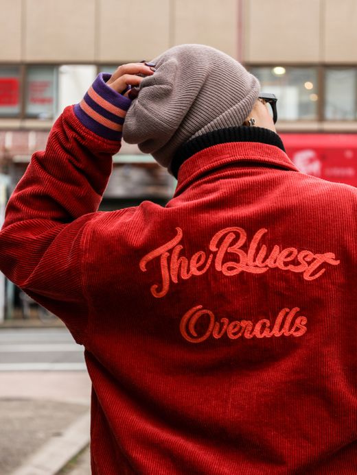 THE UNION BLUEDOG VARSITY JACKET / Red