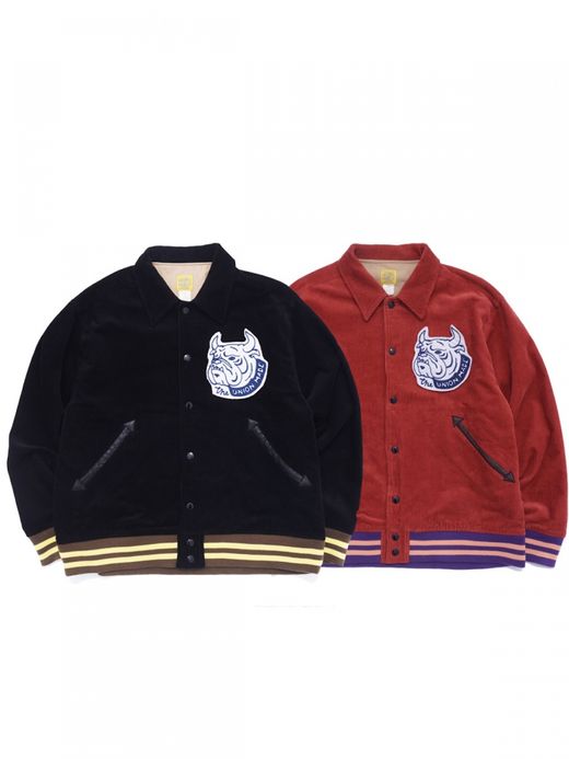 THE UNION BLUEDOG VARSITY JACKET / Red