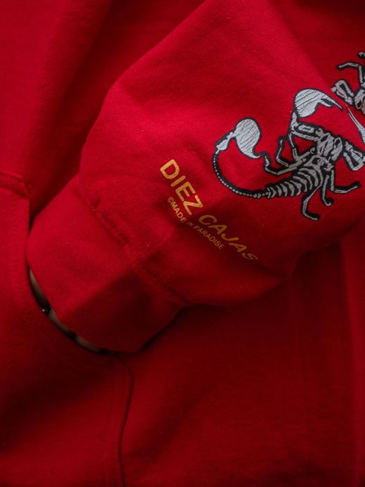 TENBOX SCORPION ZIP HOODIE / Red