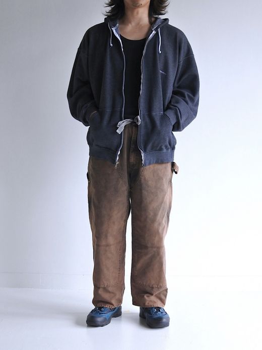 ANACHRONORM DYED 50/50 FULLZIP PARKA / Black
