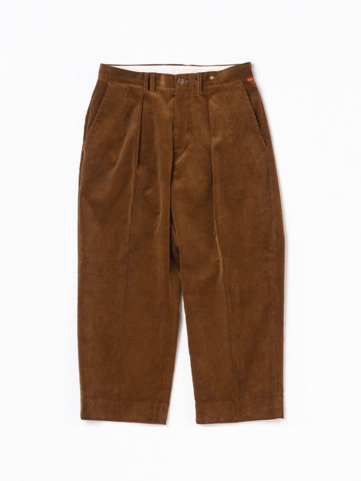 ANACHRONORM AN128 / CORDUROY TUCK WIDE TOROUSERS / Brown