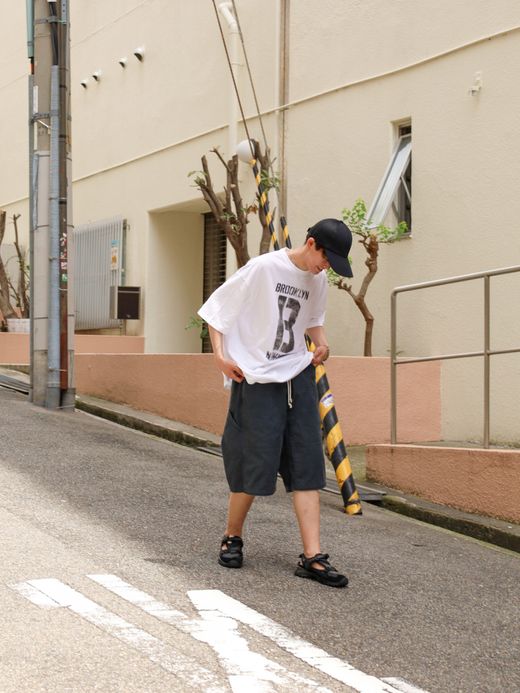 ANACHRONORM BROOKLYN PRINTED S/S T-S / White