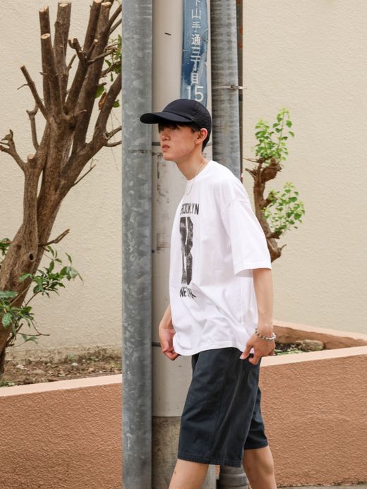 ANACHRONORM BROOKLYN PRINTED S/S T-S / White