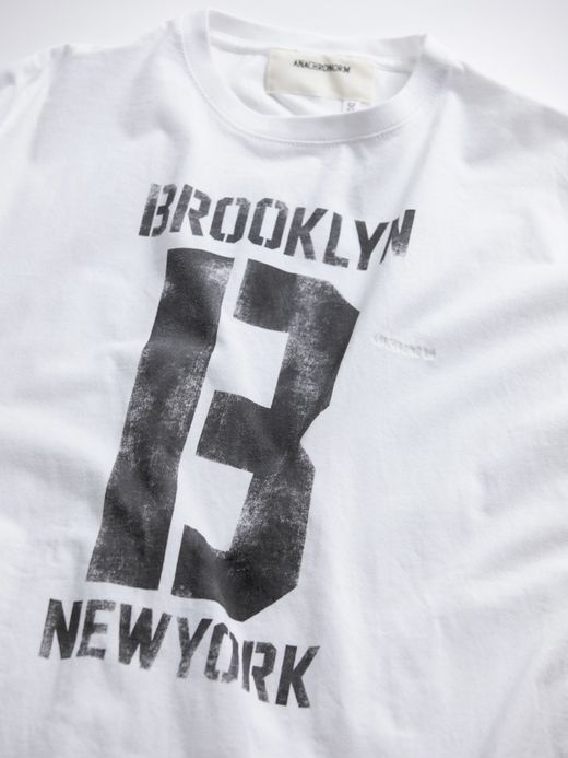 ANACHRONORM BROOKLYN PRINTED S/S T-S / White