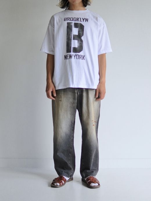 ANACHRONORM BROOKLYN PRINTED S/S T-S / White