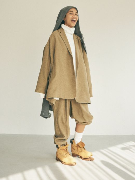 S.F.C TAILORED SHIRT JACKET / Beige