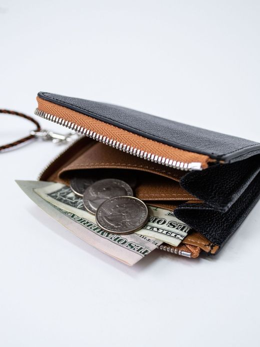 ITUAIS MONTADO NECK MINI WALLET / Black/brown