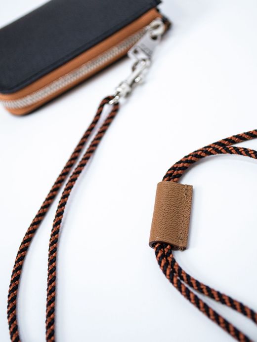 ITUAIS MONTADO NECK MINI WALLET / Black/brown