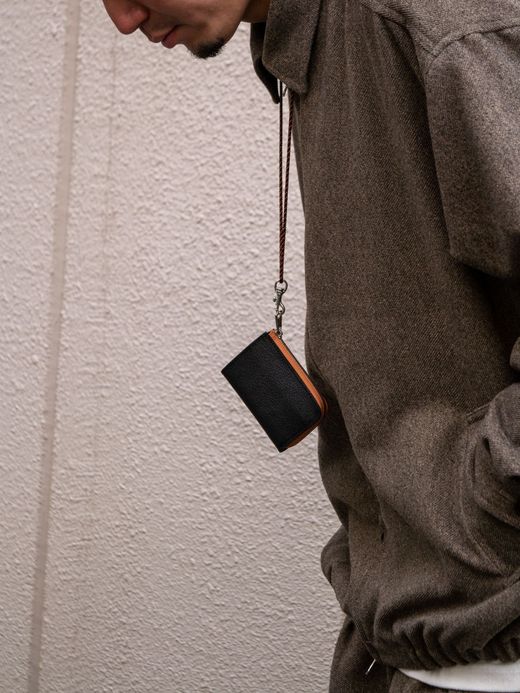 ITUAIS MONTADO NECK MINI WALLET / Black/brown