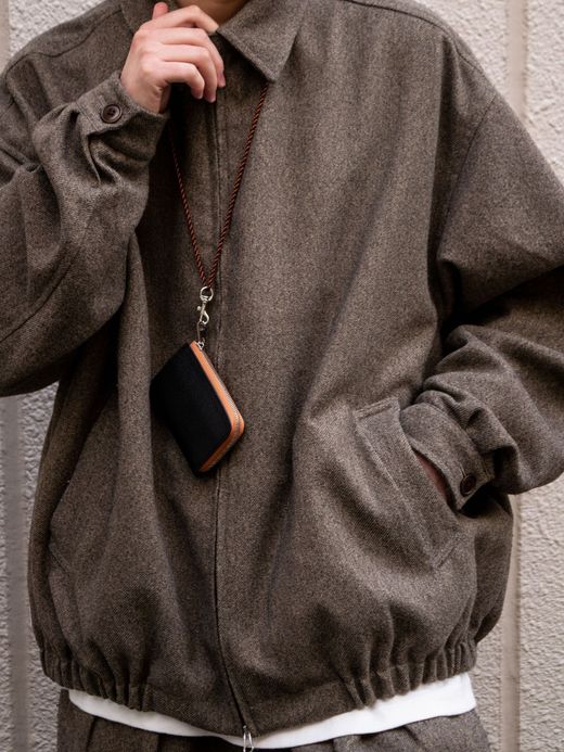 ITUAIS MONTADO NECK MINI WALLET / Black/brown