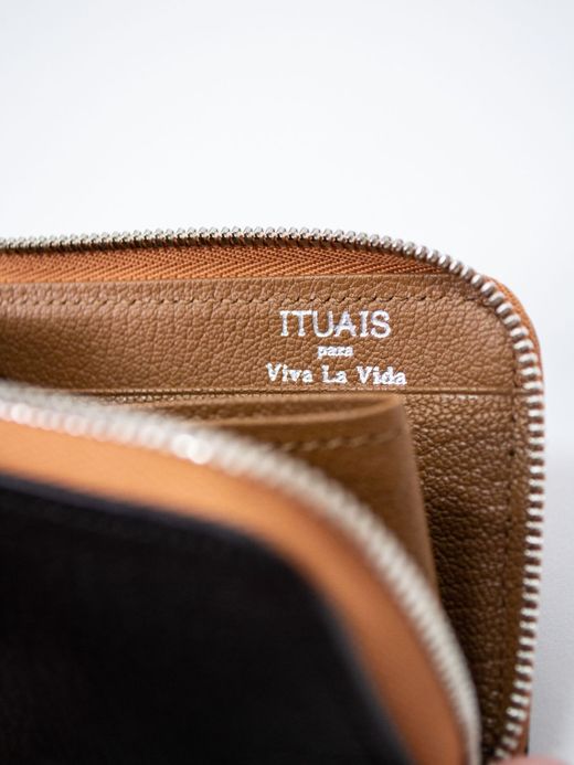 ITUAIS MONTADO NECK MINI WALLET / Black/brown