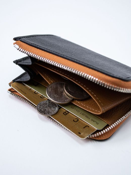 ITUAIS MONTADO NECK MINI WALLET / Black/brown
