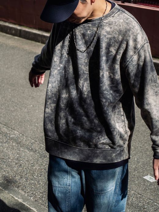 VOO VOO-SPG-094 / SMOKY BLEACHED CREW / Black