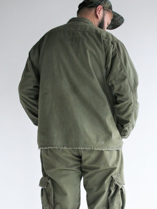 ANACHRONORM DIRT PAINT FATIGUE JACKET / Olive