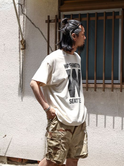 ANACHRONORM WASHINGTON PRINT S/S T-S / Natural