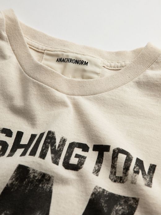 ANACHRONORM WASHINGTON PRINT S/S T-S / Natural