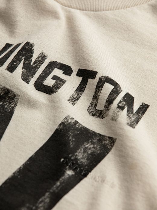 ANACHRONORM WASHINGTON PRINT S/S T-S / Natural