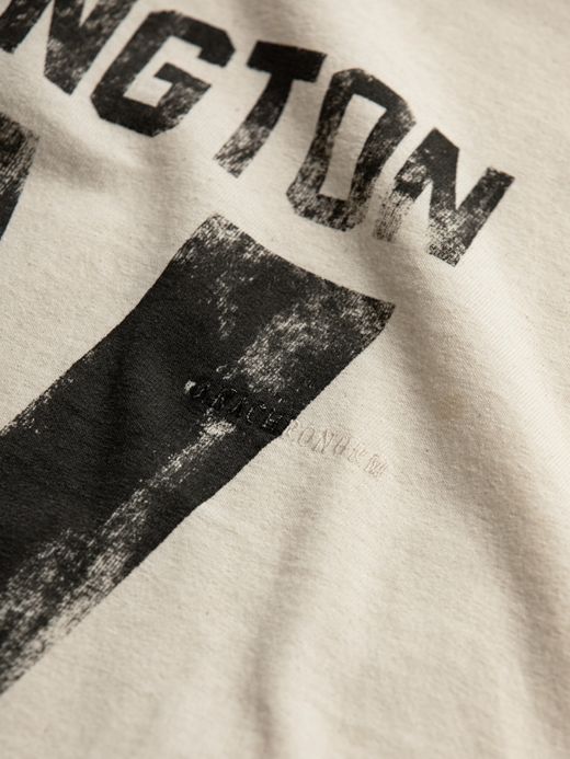ANACHRONORM WASHINGTON PRINT S/S T-S / Natural