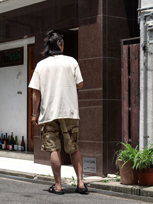 ANACHRONORM WASHINGTON PRINT S/S T-S / Natural