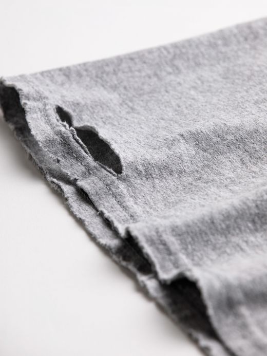 ANACHRONORM BALANCE PRINT DAMAGE S/S T-S / Gray