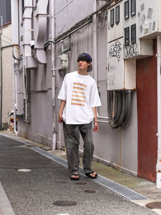 ANACHRONORM GRADATION PRINTED S/S T-S / White