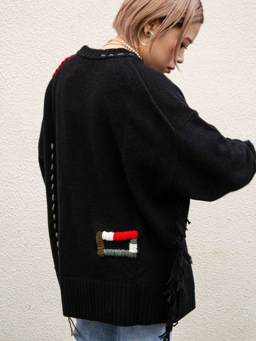 VOO FRINGE CREW(CUSTOMIZED) / Black