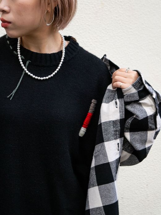VOO FRINGE CREW(CUSTOMIZED) / Black