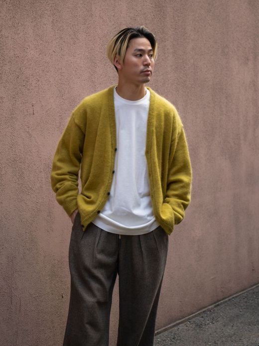 S.F.C MOHAIR CARDIGAN / Mustard