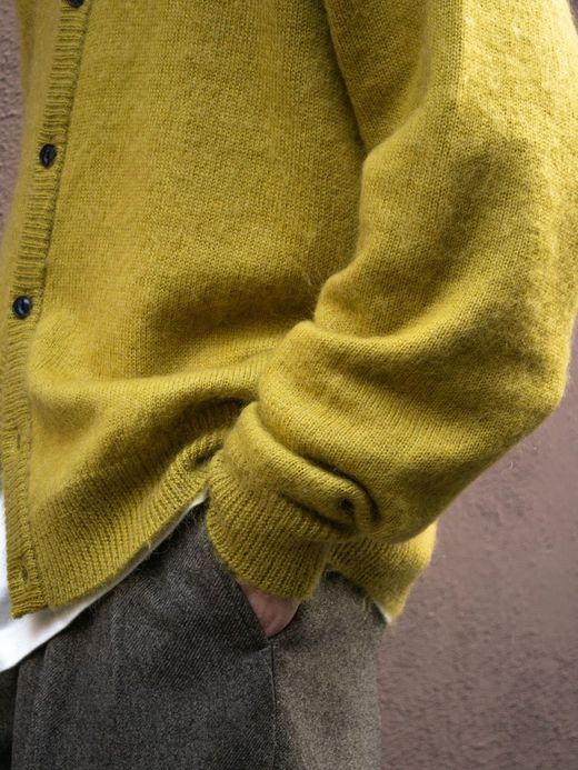 S.F.C MOHAIR CARDIGAN / Mustard