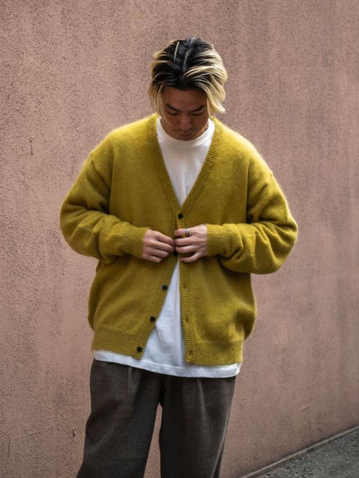 S.F.C MOHAIR CARDIGAN / Mustard