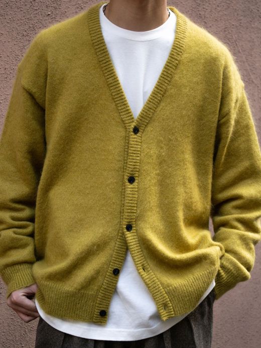 S.F.C MOHAIR CARDIGAN / Mustard