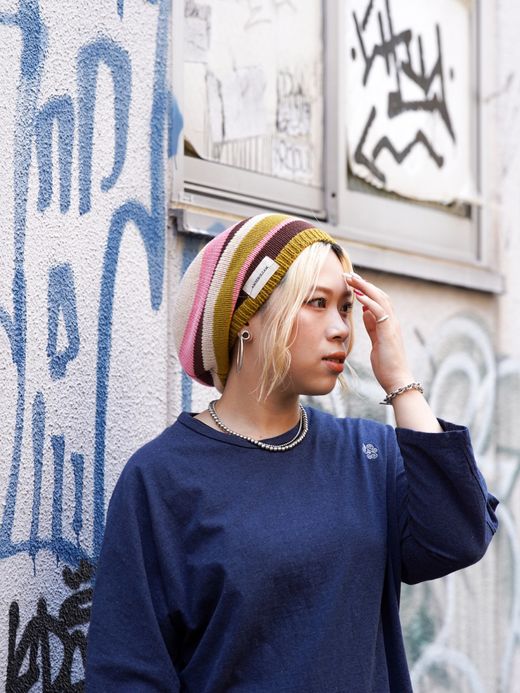 AMBERGLEAM COTTON SUMMER KNIT TAM / 2colors