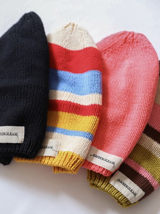 AMBERGLEAM COTTON SUMMER KNIT TAM / 2colors