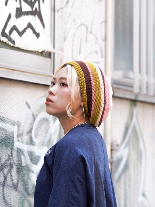 AMBERGLEAM COTTON SUMMER KNIT TAM / 2colors