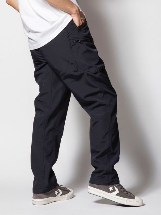 ROARK REVIVAL SUPPLEX NEW BAKER PANTS W/MICRO FLEECE - RELAX TAPERED FIT / Black