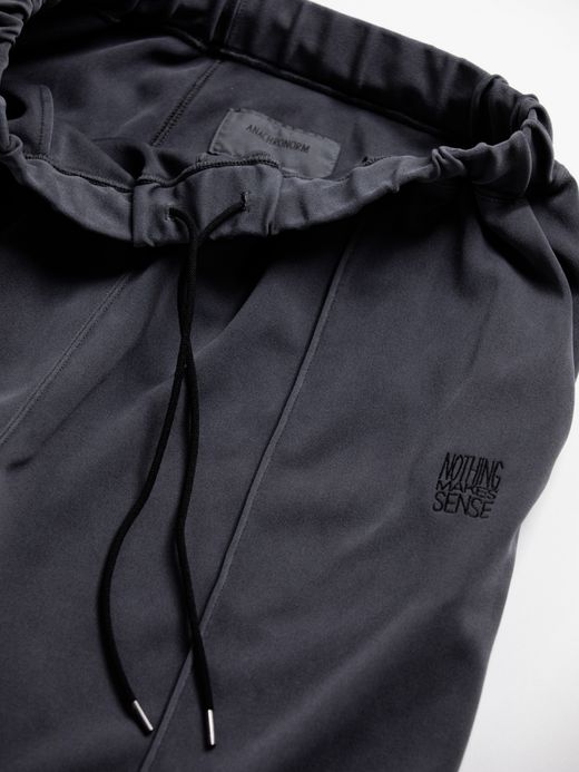 ANACHRONORM PIN TUCK WIDE TRACK PANTS / Charoal