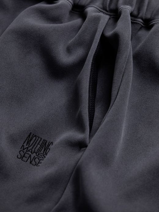 ANACHRONORM PIN TUCK WIDE TRACK PANTS / Charoal