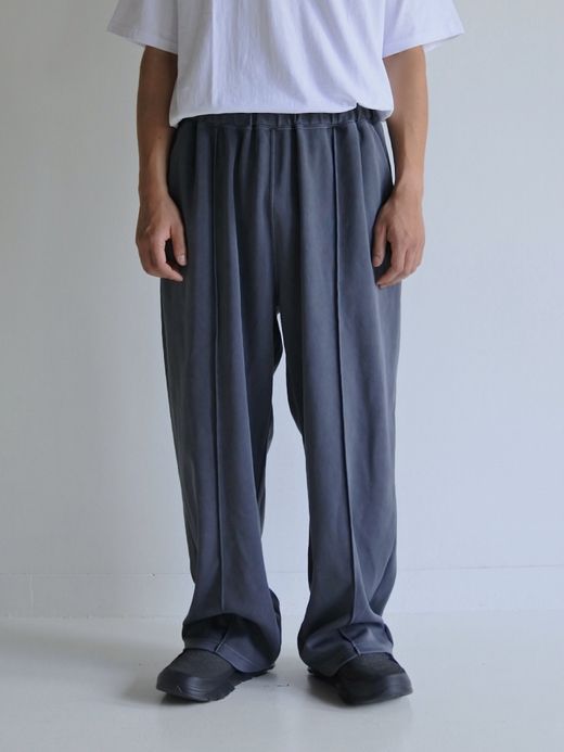 ANACHRONORM PIN TUCK WIDE TRACK PANTS / Charoal