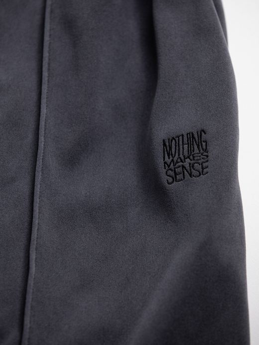 ANACHRONORM PIN TUCK WIDE TRACK PANTS / Charoal