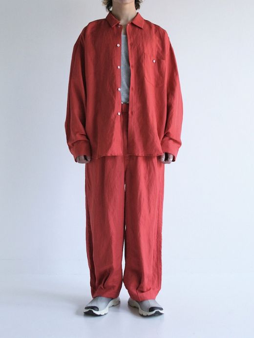 ANACHRONORM RAYON ReSIZE LONG SHIRTS / Orange