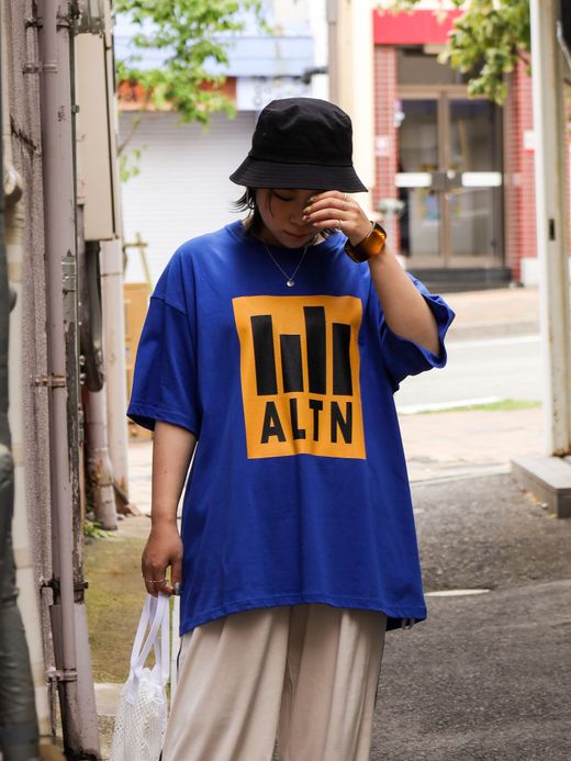 ANACHRONORM ALTN PRINT T-S / Blue