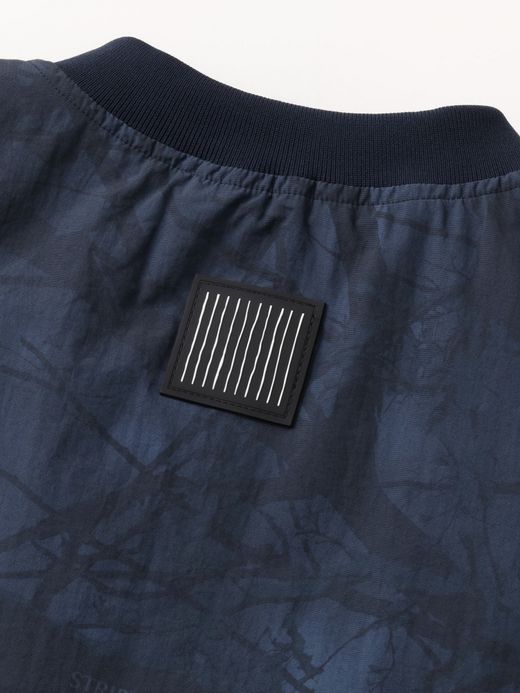 S.F.C BASEBALL HALF ZIP JACKET / Navy tree camo