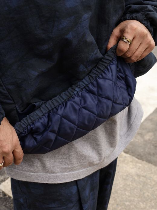 S.F.C BASEBALL HALF ZIP JACKET / Navy tree camo