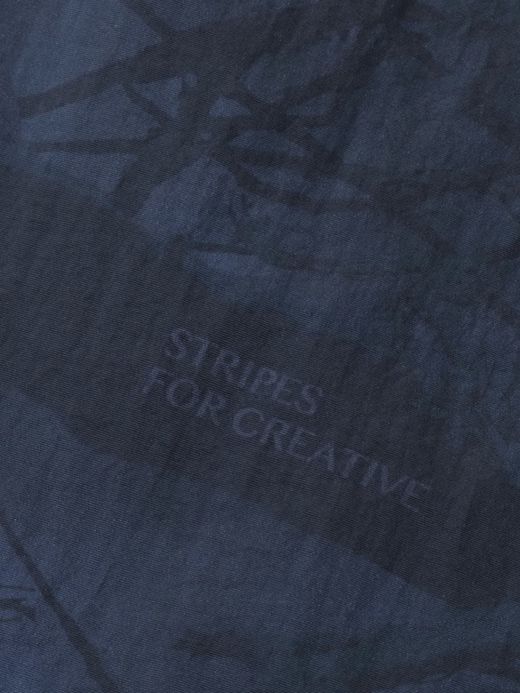 S.F.C BASEBALL HALF ZIP JACKET / Navy tree camo