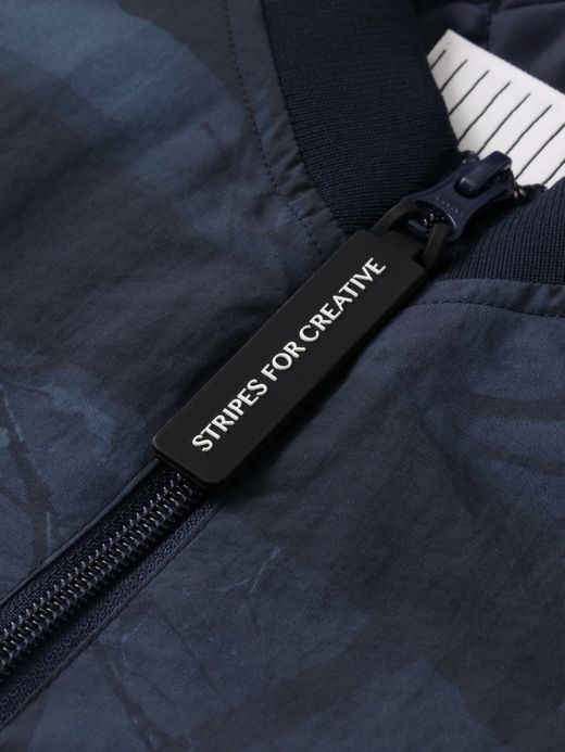 S.F.C BASEBALL HALF ZIP JACKET / Navy tree camo