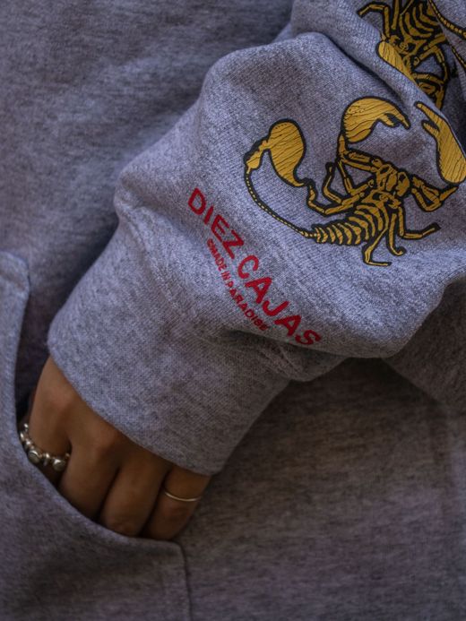 TENBOX SCORPION ZIP HOODIE / S.gray