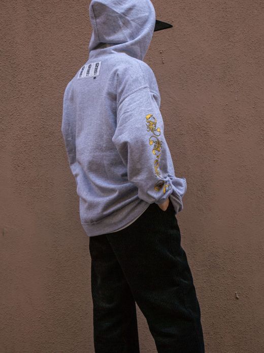TENBOX SCORPION ZIP HOODIE / S.gray