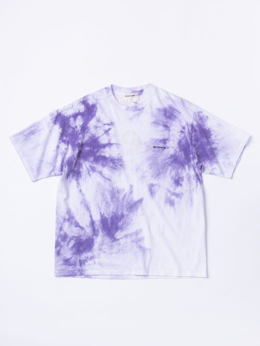ANACHRONORM STENCIL UNEVEN DIE S/S T-S / Purple