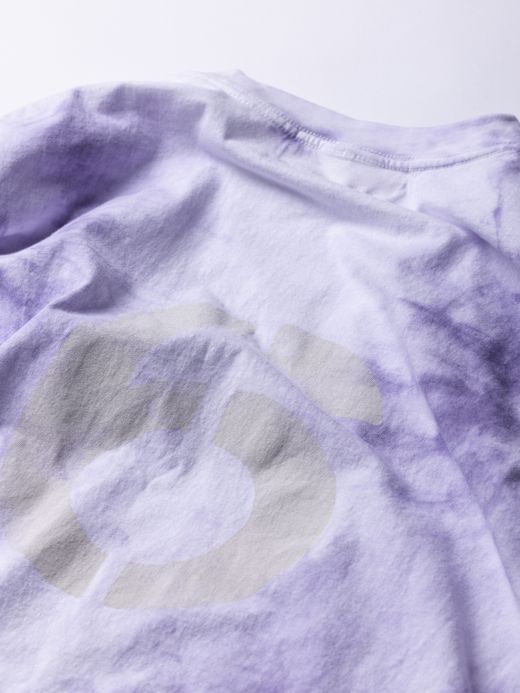 ANACHRONORM STENCIL UNEVEN DIE S/S T-S / Purple