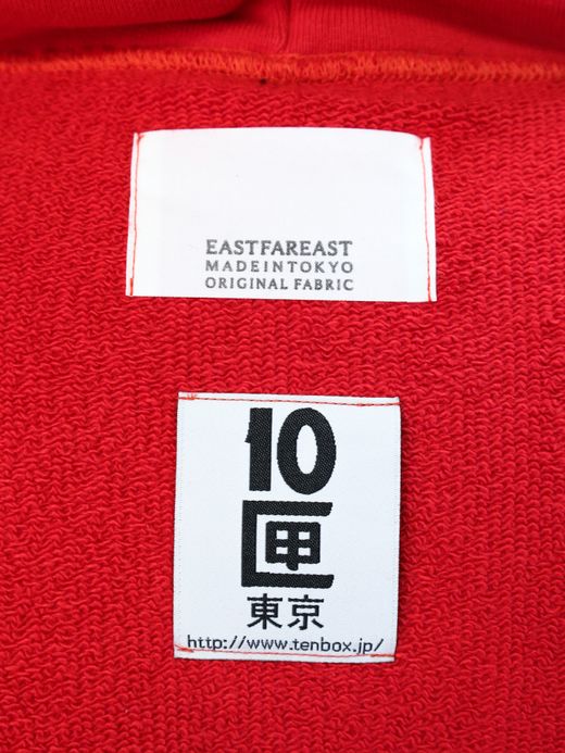 TENBOX EASTFAREAST × 10匣 REVERSIBLE HOODIE / Red